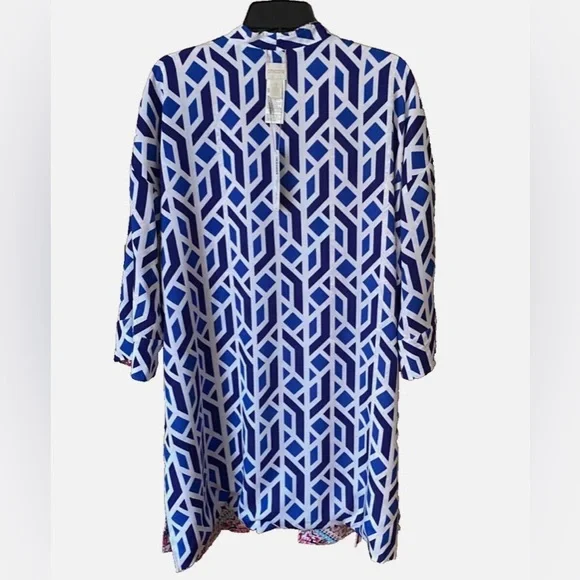 Chico’s Reversible Mykonos Kimono Jacket Topper NWOT Size 3 - Picture 4 of 6